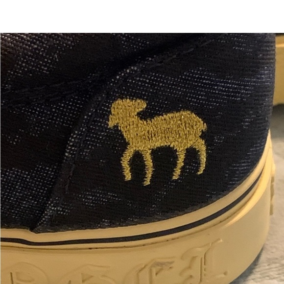 Gwen Stefani L.A.M.B. Royal Elastics Katella Tex Navy Python Slip on sne… - Picture 5 of 11